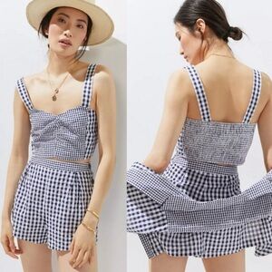 Mauve by Anthropology 3 pcs gingham shorts size 10